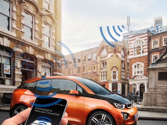 BMW presenta la tecnología Vehicular CrowdCell en el Mobile World Congress 2016 de Barcelona