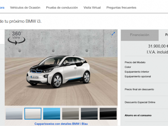 La tienda online BMW i llega a España