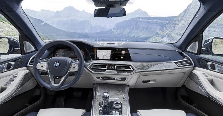 El interior del BMW X7